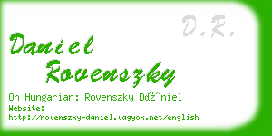 daniel rovenszky business card